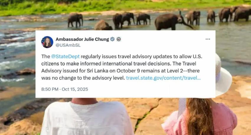 No Change in Travel Advisory : Ambassador
